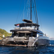 Luxury Sunreef 60 AHALYA catamaran for ocean sailing adventures.